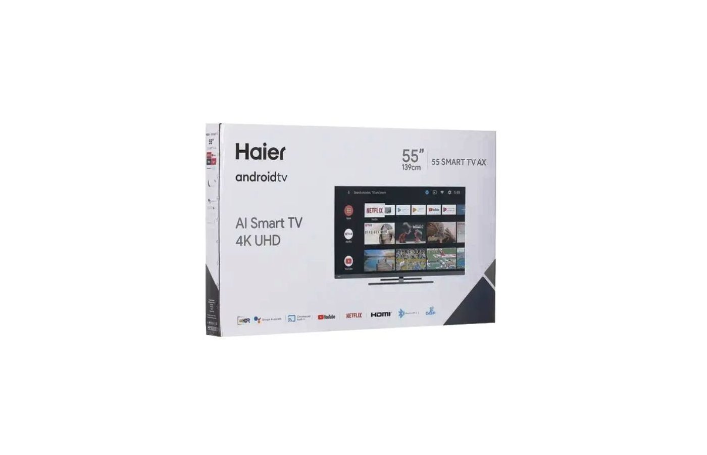 4K (Ultra HD) Smart телевизор HAIER 55 SMART TV AX PRO (ИМП) - купить в  интернет-магазине RBT.ru. Цены, отзывы, характеристики и доставка в  Челябинске