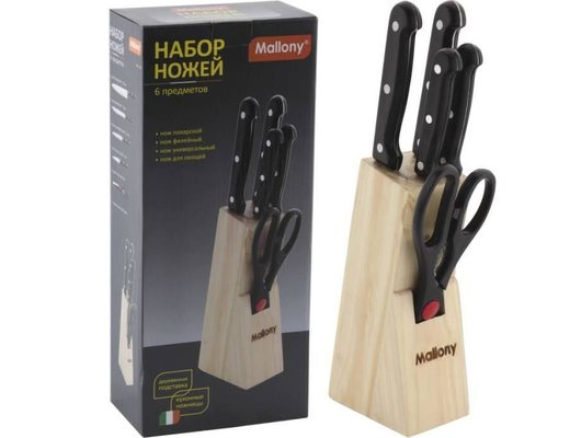 Набор ножей MALLONY 985309 MAL-S02B 6 предм.