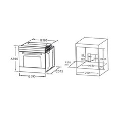 Духовой шкаф электрический midea mo67000gb черный