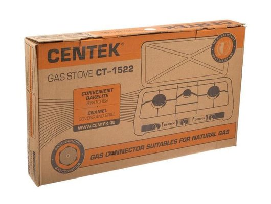Плитка газовая CENTEK CT-1522 белый