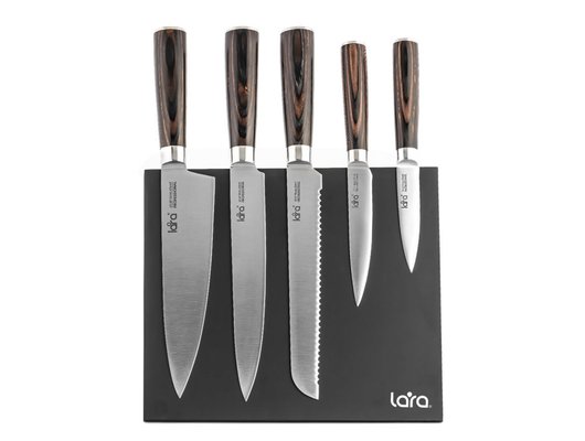 Набор ножей LARA LR05-58 6пр на магнитной подставке