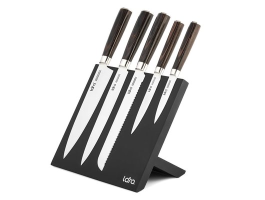 Набор ножей LARA LR05-58 6пр на магнитной подставке