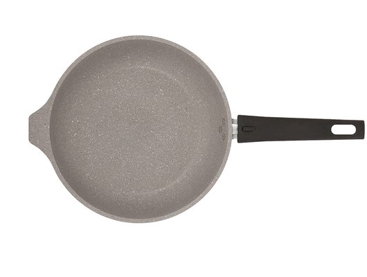 Сковорода KUKMARA смс222а 22см со съемной ручкой (светлый мрамор)