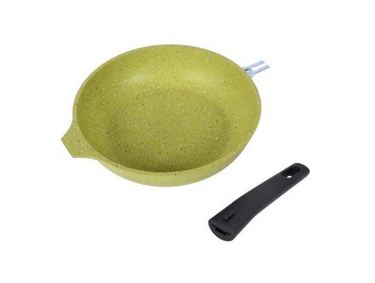 Сковорода KUKMARA 241tsl 24см со съемной ручкой "Trendy style" (lime)