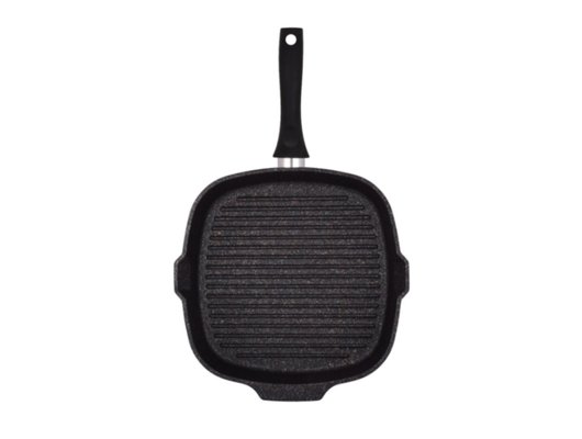 Сковорода - гриль KUKMARA  сгкгг280а 280х280мм с ручкой, "Granit ultra" (blue)