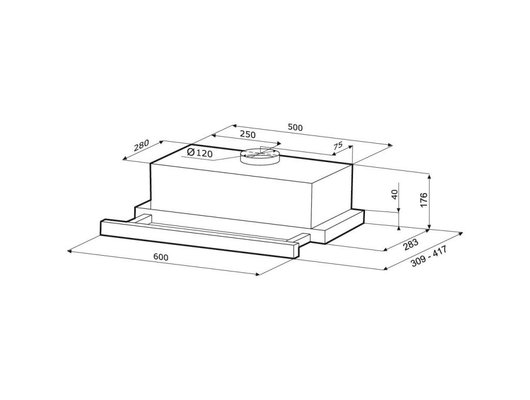 Вытяжка KRONA KAMILLA 600 AIR 2B