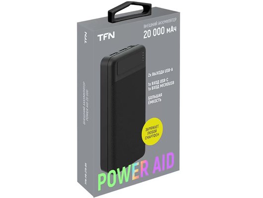 Внешний аккумулятор TFN 20000mAh PowerAid black (TFN-PB-279-BK)