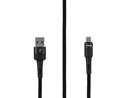 Кабель TFN microUSB Envy 1.2m нейлон black (TFN-C-ENV-MIC1MBK)