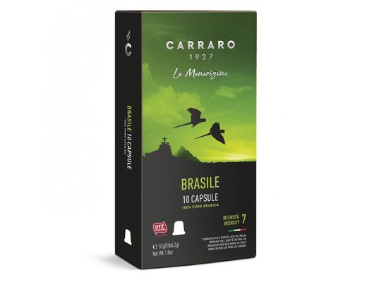 Капсулы для кофеварок CARRARO BRASILE 10шт
