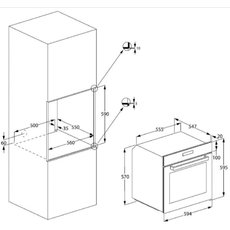 Электрический духовой шкаф beko bbir13300xc черный