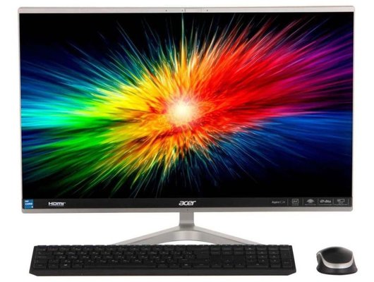 Моноблок Acer Aspire C24-1650/DQ.BFTER.002/Core i3 1115G4/8Gb/256Gb/23.8FHD/Endless серебристый
