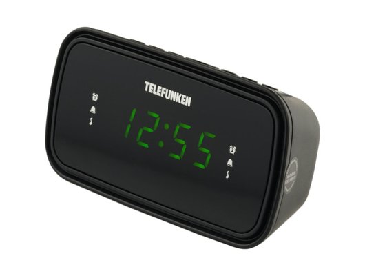 Настольные часы TELEFUNKEN TF-1588(черный c зеленым)