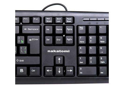 Клавиатура проводная Nakatomi KN-02U black