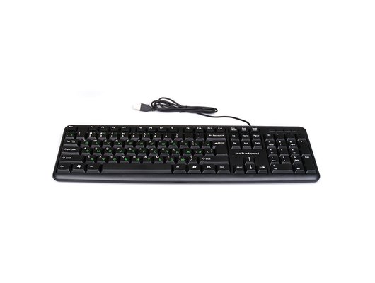Клавиатура проводная Nakatomi KN-02U black