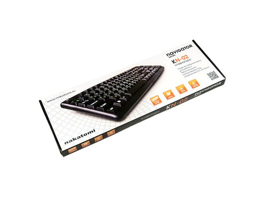 Клавиатура проводная Nakatomi KN-02U black