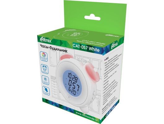 Настольные часы RITMIX CAT-057 White