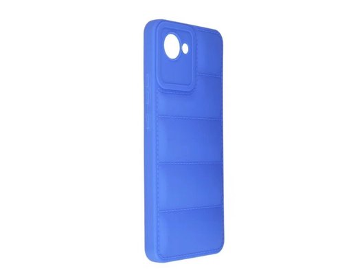 Чехол DF для Realme C30/Narzo 50i Prime rmJacket-01 (blue)