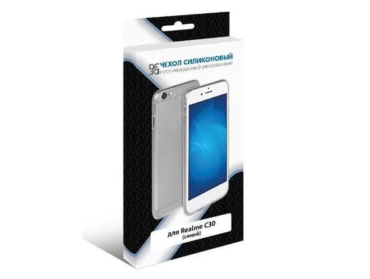 Чехол DF для Realme C30/Narzo 50i Prime rmCase-18 (blue)