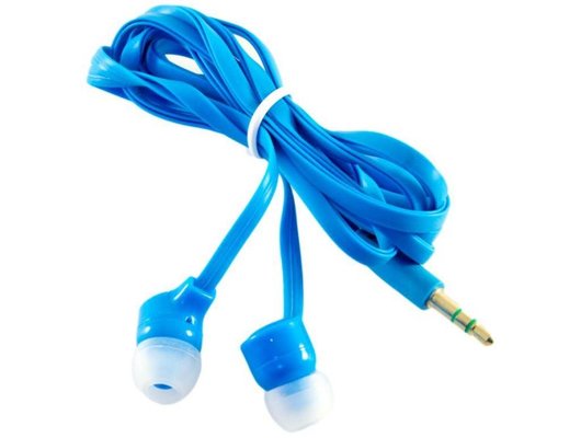 Наушники вкладыши PERFEO PF-BAS BASE (ГОЛУБЫЕ)