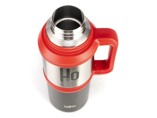 Термос LARA LR04-17 черный/сталь