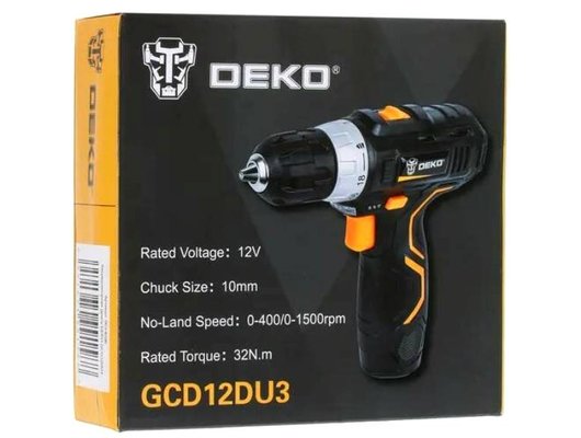 Дрель-шуруповерт DEKO GCD12DU3 (063-4096)