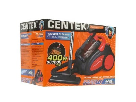 Пылесос CENTEK CT-2520 черный/красный