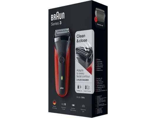 Сеточная бритва BRAUN S3 300s Red (ПИ)