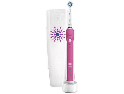 Зубная щетка электрическая ORAL-B PRO 750 CrossAction Pink, White (ПИ)
