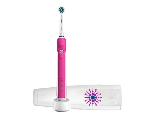 Зубная щетка электрическая ORAL-B PRO 750 CrossAction Pink, White (ПИ)