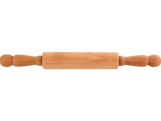 Кухонные принадлежности MALLONY 007511 Скалка 50см с вращающимися ручками бук