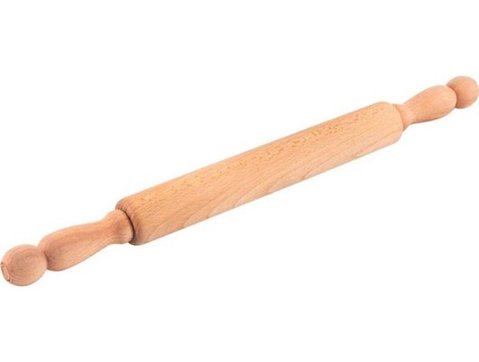 Кухонные принадлежности MALLONY 007511 Скалка 50см с вращающимися ручками бук