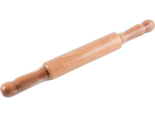 Кухонные принадлежности MALLONY 007511 Скалка 50см с вращающимися ручками бук