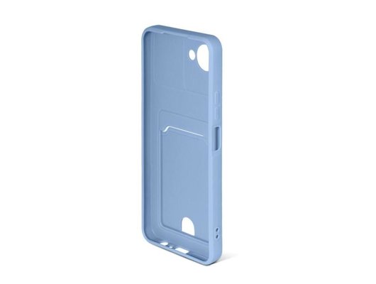 Чехол DF для Realme C30/Narzo 50i Prime rmCardCase-01 (gray/blue)
