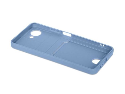 Чехол DF для Realme C30/Narzo 50i Prime rmCardCase-01 (gray/blue)