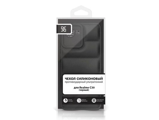Чехол DF для Realme C30/Narzo 50i Prime rmJacket-01 (black)