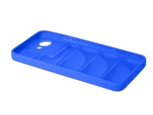 Чехол DF для Realme C30/Narzo 50i Prime rmJacket-01 (blue)