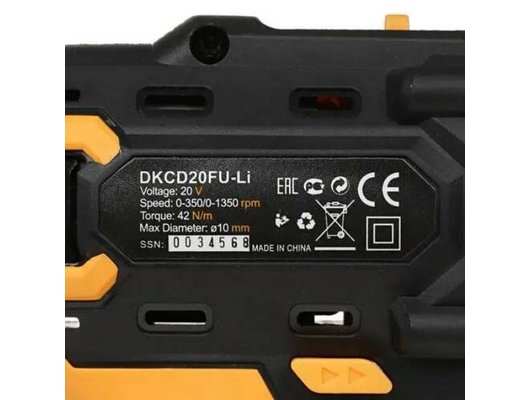 Дрель-шуруповерт DEKO DKCD20FU-Li (063-4102)