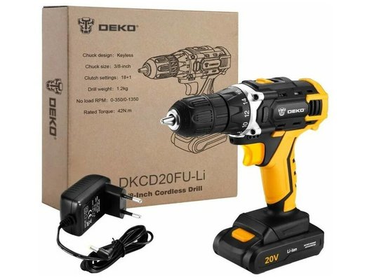 Дрель-шуруповерт DEKO DKCD20FU-Li (063-4102)