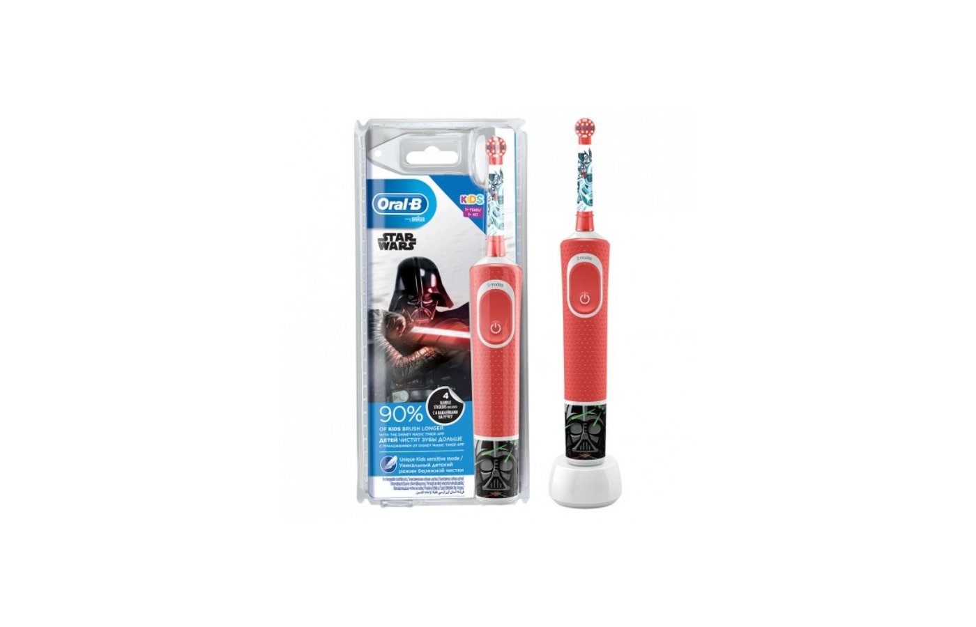 Зубная щетка электрическая для детей ORAL-B Vitality Kids D100.13.2K  ST.WARS (ПИ) - купить в интернет-магазине RBT.ru. Цены, отзывы,  характеристики и доставка в Челябинске