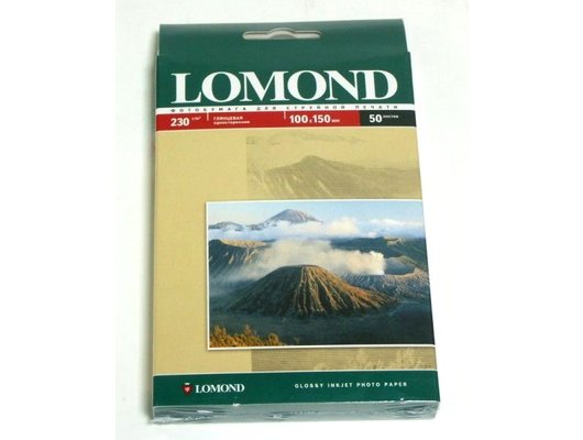 Фотобумага LOMOND 0102035 Глянцевая односторонняя 10x15 230г/м2. 50л