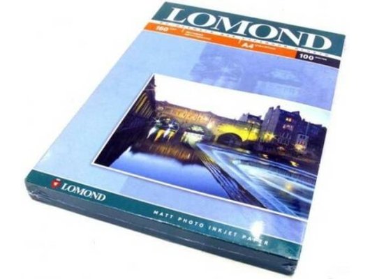 Фотобумага LOMOND 0102005 Матовая односторонняя A4. 160г/м2. 100л