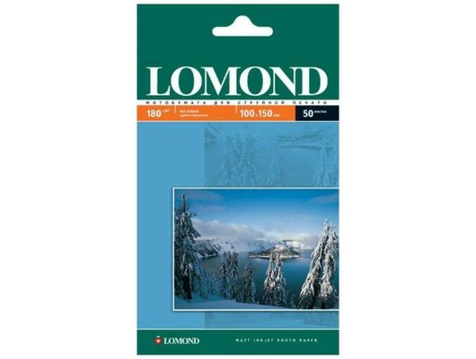 Фотобумага LOMOND 0102063 Матовая односторонняя 10x15 180г/м2. 50л