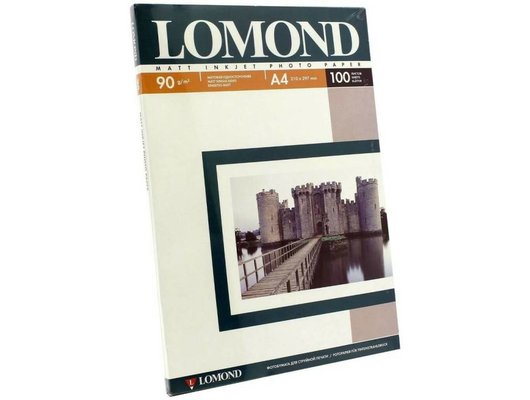 Фотобумага LOMOND 0102001 Матовая односторонняя A4. 90г/м2. 100л