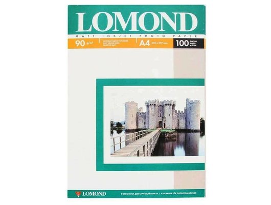Фотобумага LOMOND 0102001 Матовая односторонняя A4. 90г/м2. 100л