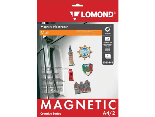 Фотобумага LOMOND 2020346 A4/660г/м2/2л./белый матовое/магнитный слой для струйной печати
