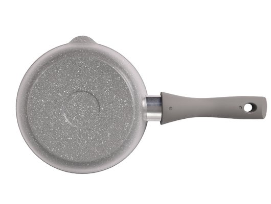 Ковш KUKMARA кмс0156а 1,5л  с носиком и съемной ручкой (светлый мрамор)