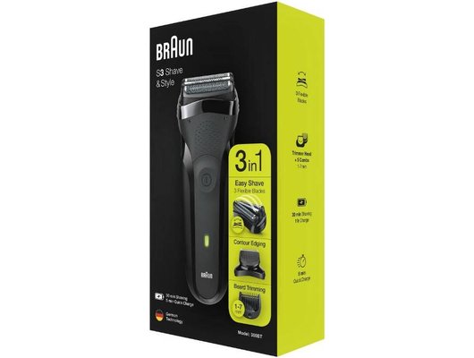 Сеточная бритва Braun  300BT Black Shave&Style (ПИ)