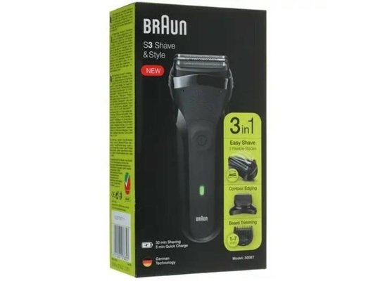 Сеточная бритва Braun  300BT Black Shave&Style (ПИ)
