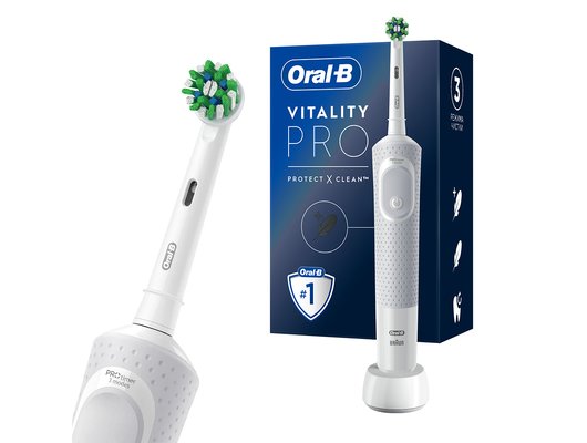 Зубная щетка электрическая ORAL-B Vitality Pro D103.413.3 Cross Action Protect X Clean белый