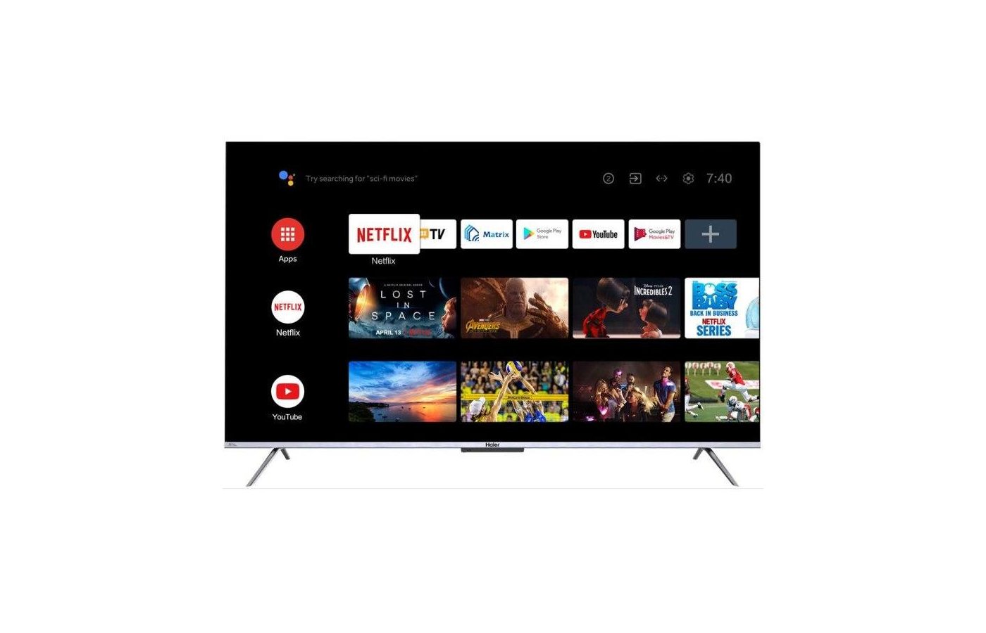 Haier 75 smart tv